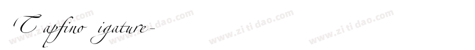 LTZapfino Ligature字体转换